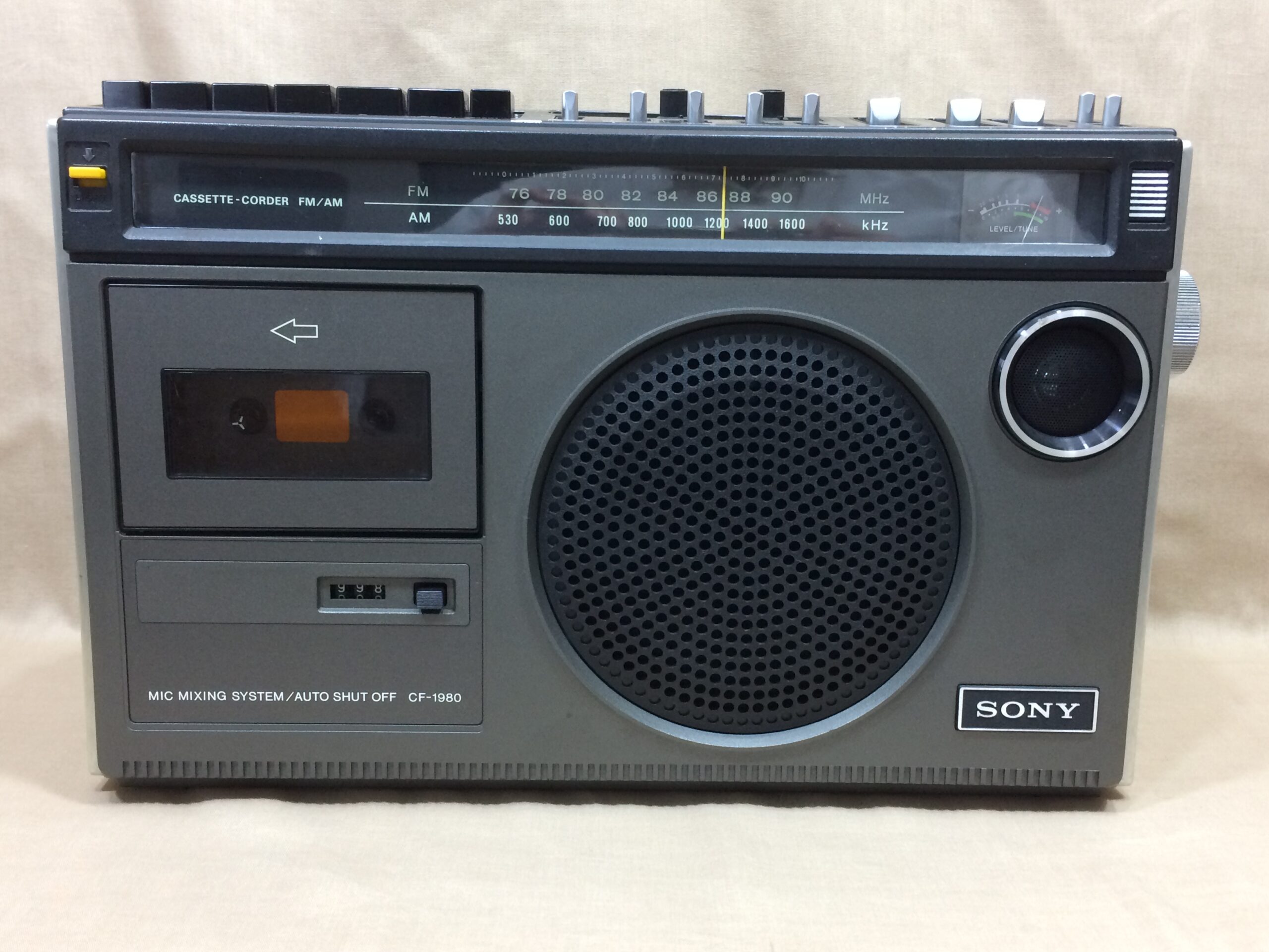 SONYラジカセretroスタジオCF-1980＊動作品＊,整備品,ラジオもカセット 