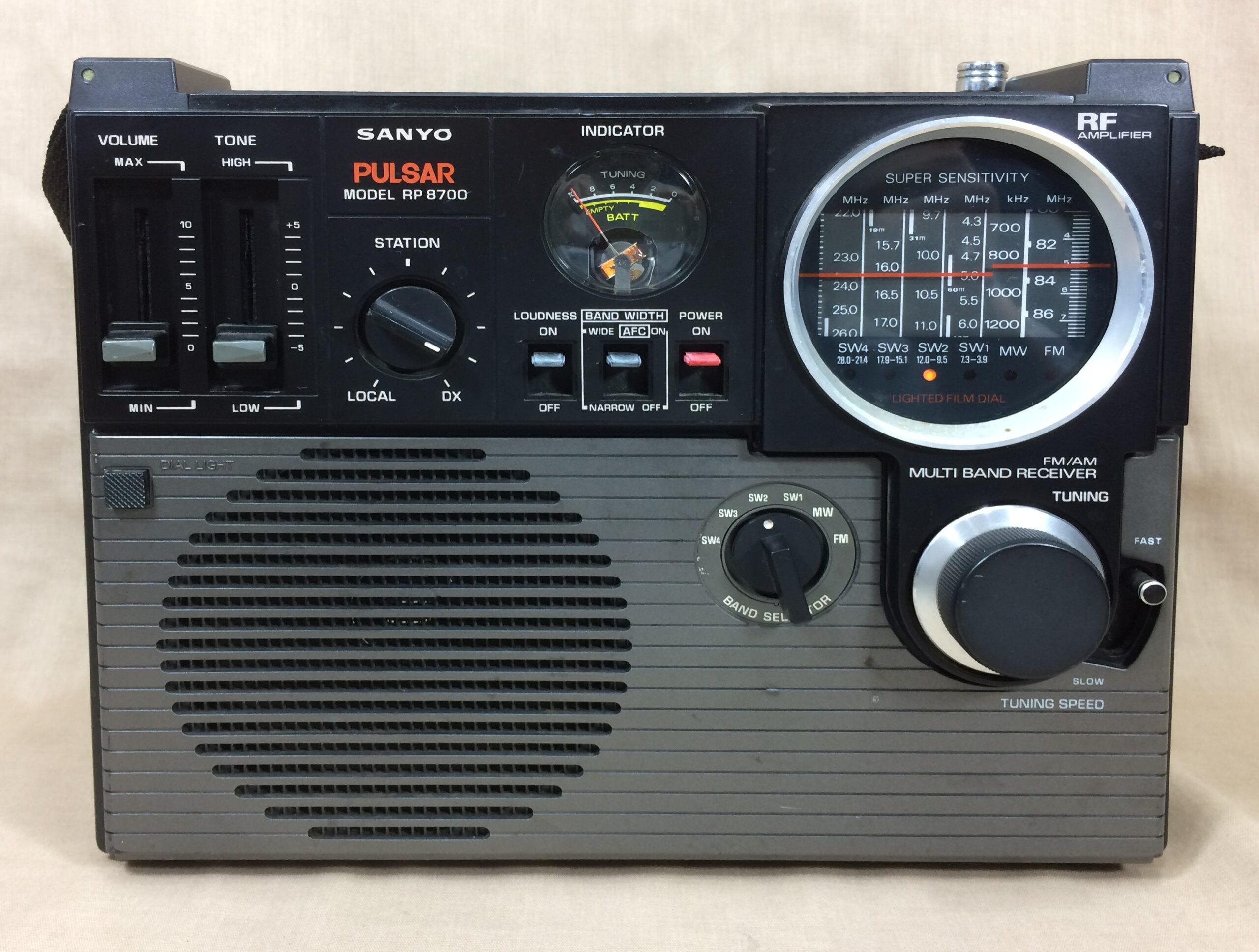 SANYO PR8700 BCLラジオ サンヨー RP8700 – 廉価ながら高機能なBCLラジオ | 【昭和レトロ